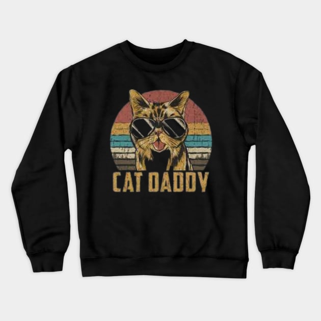 daddy cat Crewneck Sweatshirt by one tap